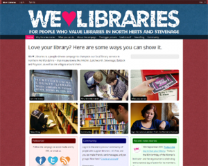 The We Heart Libraries community site