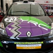 The YRC car in the garage at Rockingham (Pic: Onlineability)