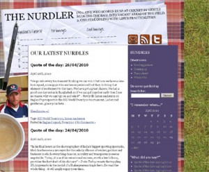 The Nurdler's new custom wordpress theme